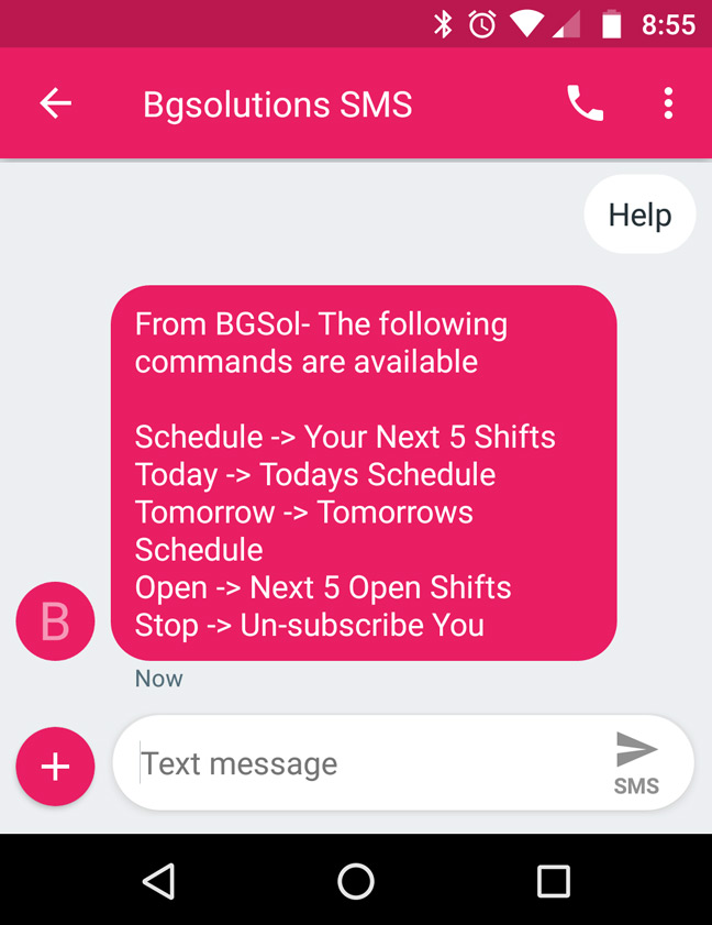SMS Text Notifications And Two Way Commands